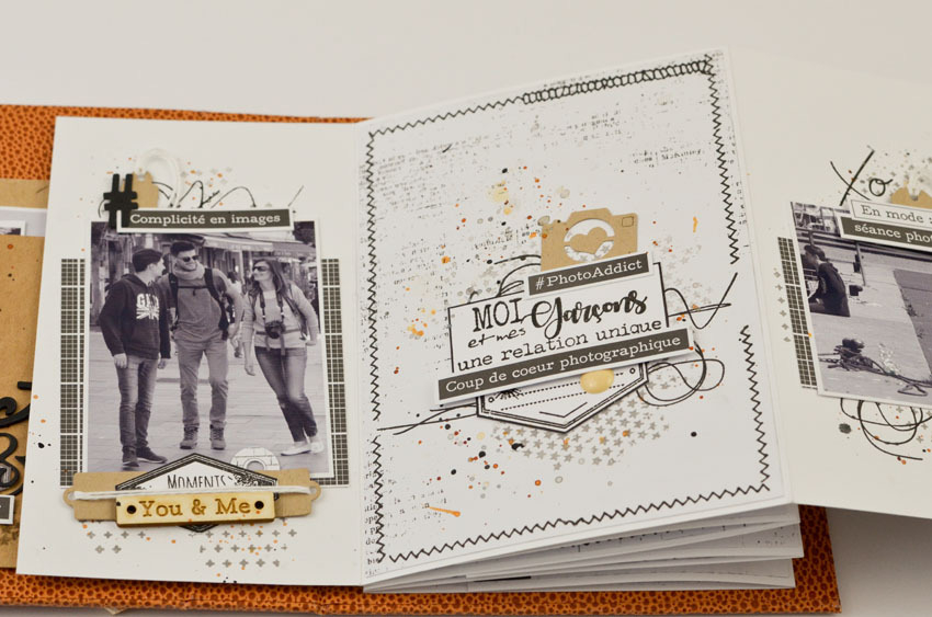 page d'album scrap pour Graffiti girl