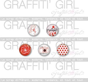 Badges "Coquelicot"