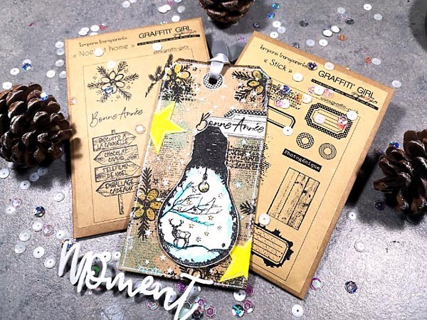 Tampons Transparents Silicone Noël - Inscription "Merry Christmas" | DIY Cartes De Vœux, Scrapbooking, Loisirs Créatifs